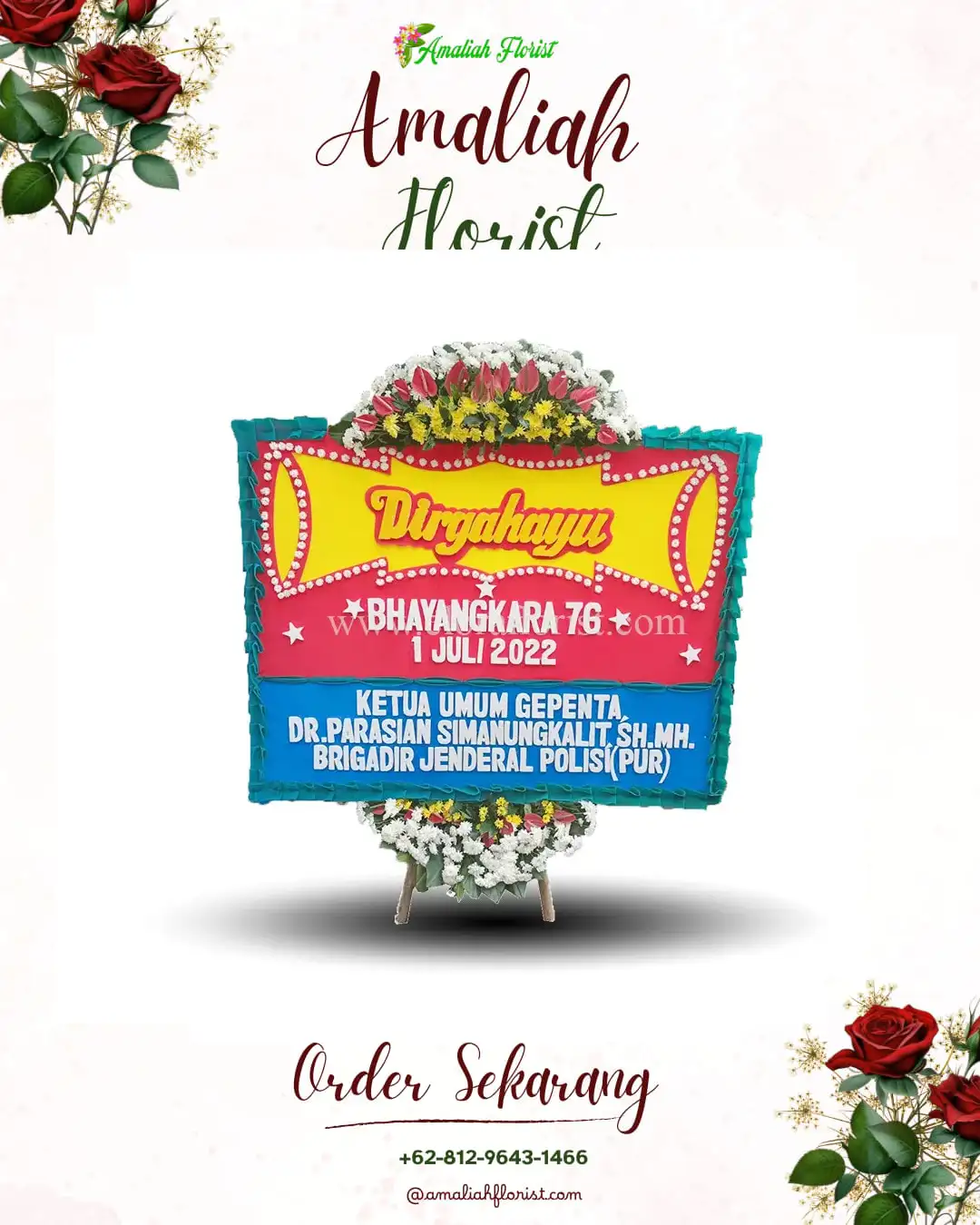 Papan Bunga HUT Ulang Tahun Limbur Lubuk Mengkuang